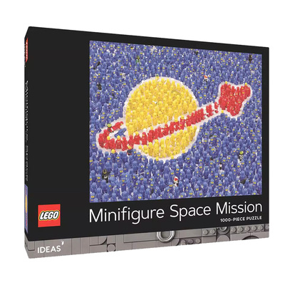 预售 LEGO 乐高创意迷你人偶太空任务 1000片拼图 乐高周边 英文原版 Lego Ideas Minifigure Space Mission 1000-Piece Puzzle