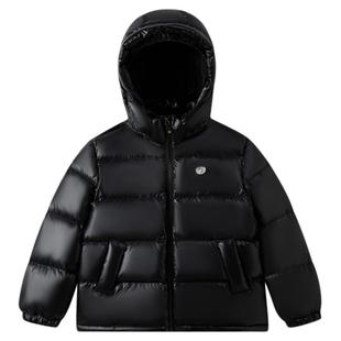 【90%鹅绒】eland kids衣恋童装男女童排骨羽绒服25冬连帽面包服