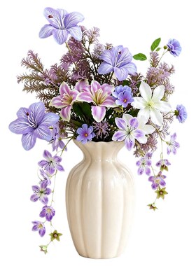 假花仿真花摆设高级感逼真插花