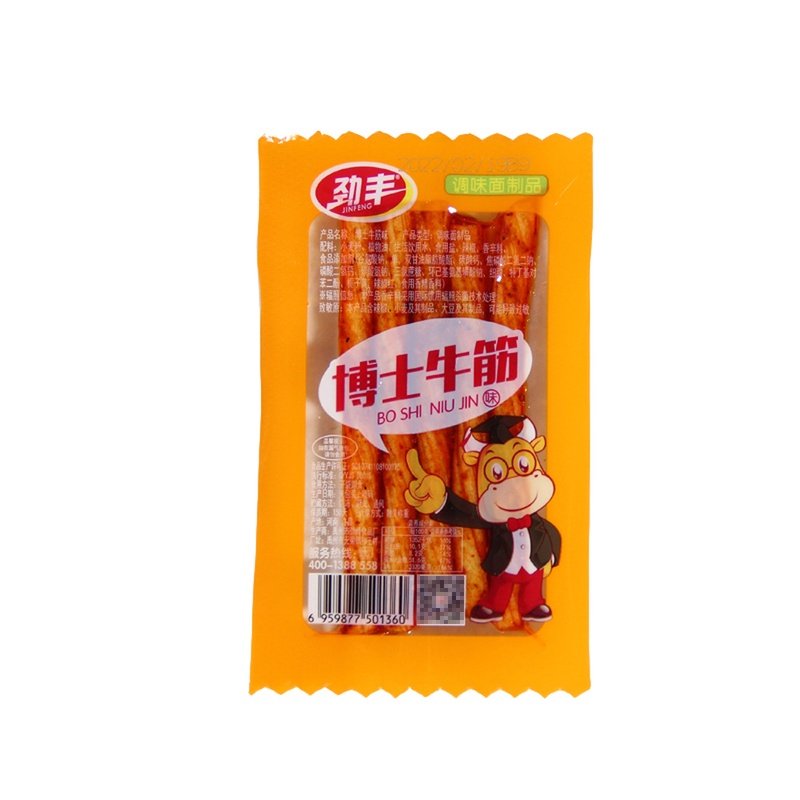 劲丰博士牛筋味辣条儿时怀旧素牛筋棒面筋麻辣豆筋休闲网红小零食