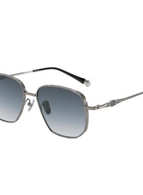 吉兰斯墨镜男纯钛复古近视太阳镜