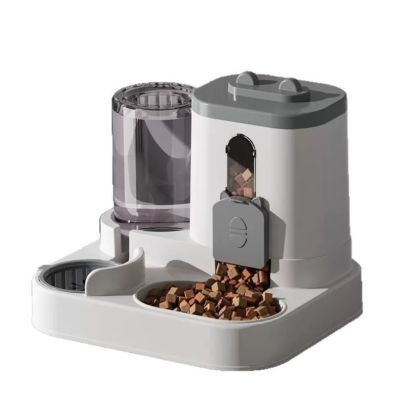 猫碗狗碗猫食盆自动喂食器饮水一体猫粮饮水碗宠物碗二合一防打翻