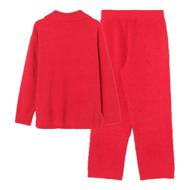 衣女芬狄诗家居服套装同款高领