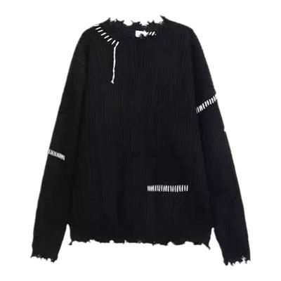 不规则毛边新款原宿外套针织衫