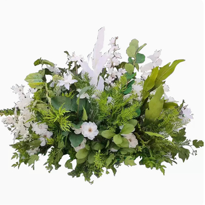 森系婚庆地排花仿真花婚礼布置