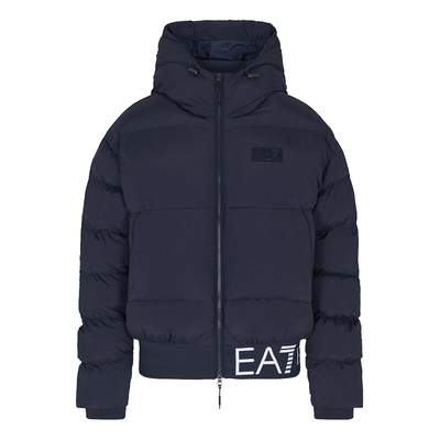 阿玛尼男士加厚保暖连帽棉夹克