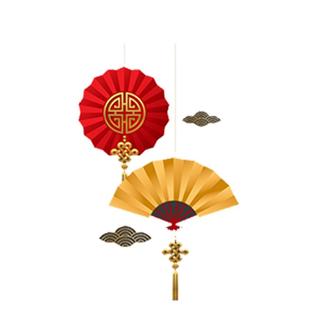 中式福字贴纸玻璃门装饰招财金元宝图案推拉门贴纸店铺橱窗玻璃贴