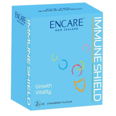 200现货新西兰ENCARE耳牛球蛋白免疫冲剂草莓味儿童版抵抗力27年