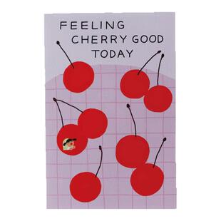 fruitfries韩国代购 水果装饰卡片明信片贺卡礼物留言生日祝福ins