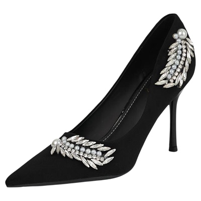 苏妃妃绝美水钻高跟鞋通勤百搭