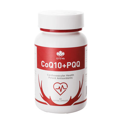 Gitewa还原型辅酶Q10软胶囊PQQ保护心脏男性女性 官方旗舰店正品