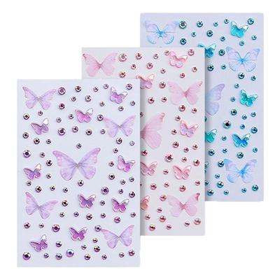 六一儿童节脸部装饰脸贴蝴蝶贴纸