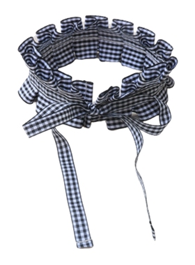 choker黑白项圈系带软妹风锁骨链