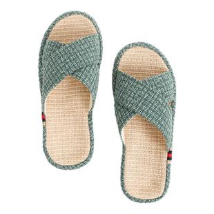 牛筋底盆底亚麻居家室内吸汗防臭拖鞋春夏秋防滑凉拖男女四季软底