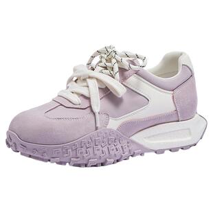 骆驼女鞋2026年春季新款增高休闲运动鞋板鞋厚底巨好看德训鞋女款