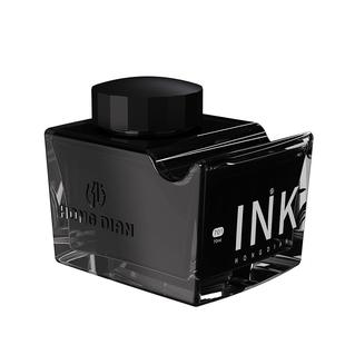 弘典墨水非碳素高级染料墨水蓝色黑色玻璃瓶装学生专用练字红色蓝黑色70毫升笔搁钢笔用不堵笔办公用精致复古