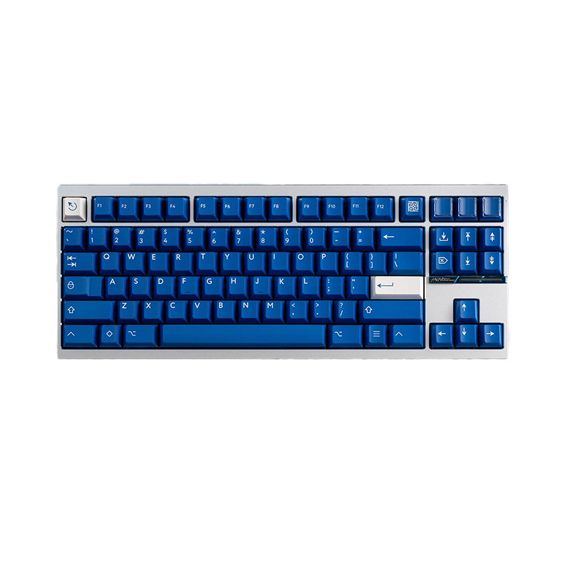 PBTfans Klein Blue R3克莱因蓝客制机械键盘abs二色半透实色键帽