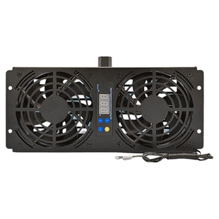 图腾机柜散热风扇单元220V110V智能温控调速风机顶部静音无级变速