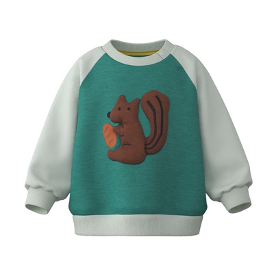 papa爬爬春秋季男女童卫衣拼色