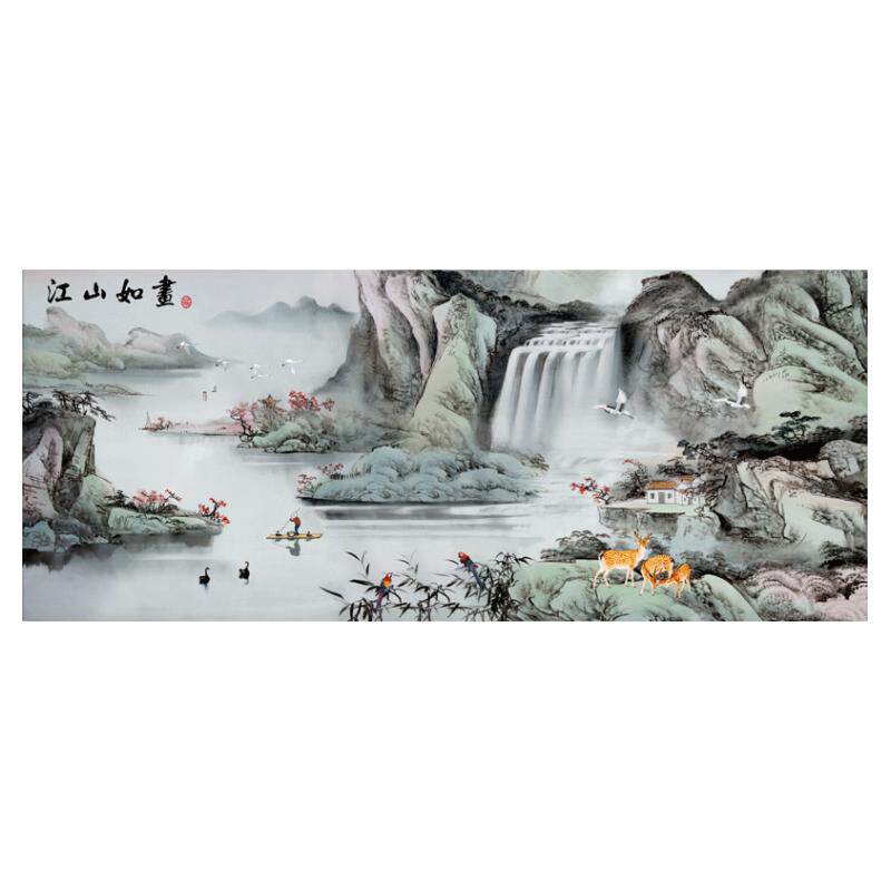 江山如画十字绣2021年风景大幅