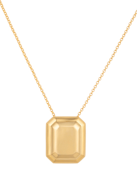 铜合金巧克力方块项链女