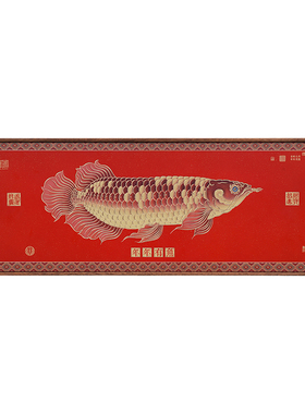 新中式锦鲤年年有余桌面摆件