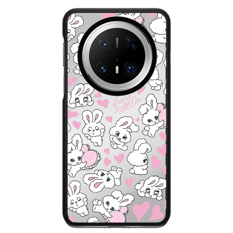 爱心顽皮兔子适用于华为mate80Pro Max手机壳Mate70 pro磁吸60Pro+手机壳防摔保护壳套卡通网红