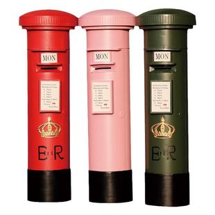 巨型存钱罐超大号纸币储存钱筒大人可存可取铁艺复古邮筒摆件创意