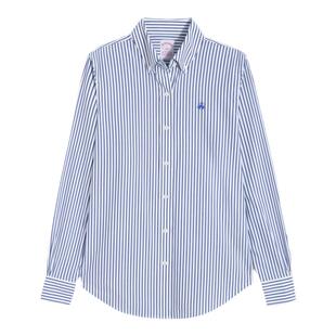 [易打理]Brooks Brothers/布克兄弟女士新款Supima棉条纹长袖衬衫