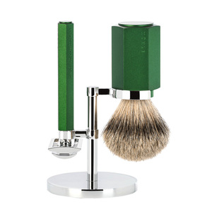 穆乐/muhle 德国原装进口手动剃须刀传统老式双面刀片刮胡刀套装