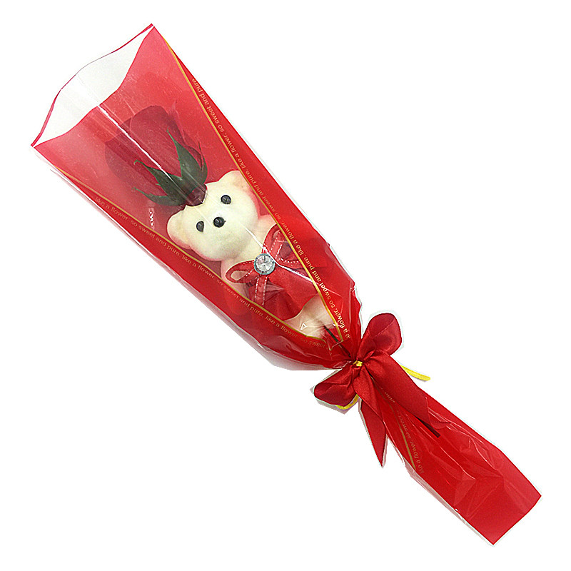小熊款香皂花束情人节活动小礼品