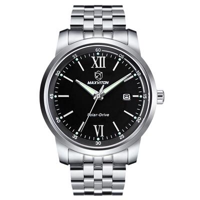 商务时尚防水光能手表男