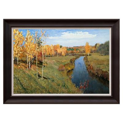 风色列维坦金色秋天挂画美式油画