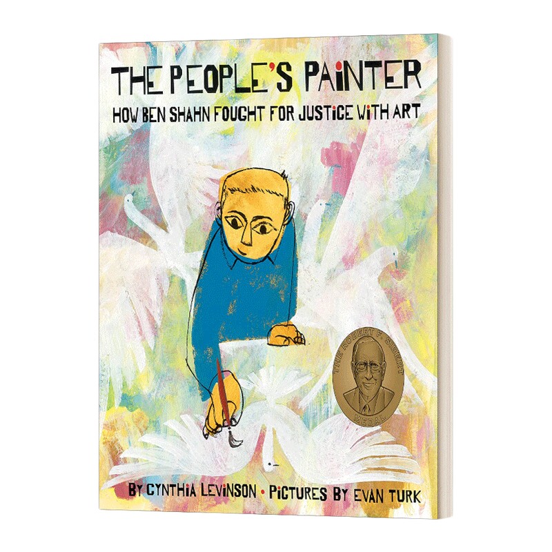 英文原版 The People's Painter 本·沙恩如何用艺术为正义而战 儿童精装绘本 Evan Turk插画 英文版 进口英语原版书籍