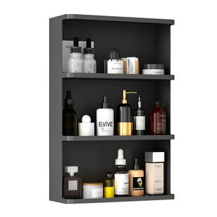 意式浴室收纳架卧室墙壁化妆品置物架厨房架子挂墙多层储物架层架