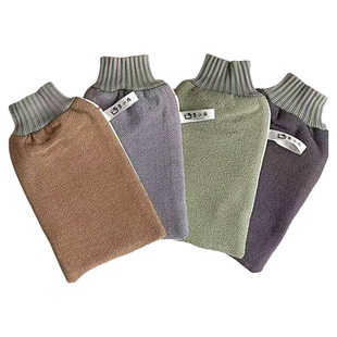 墨小冉AB粗细双面搓澡巾强力搓泥家用洗澡巾搓灰手套男女搓澡神器