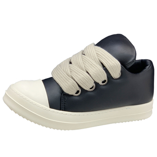 ro胖丁面包鞋男暗黑充气胖胖鞋厚底增高粗鞋带情侣百搭高街板鞋女