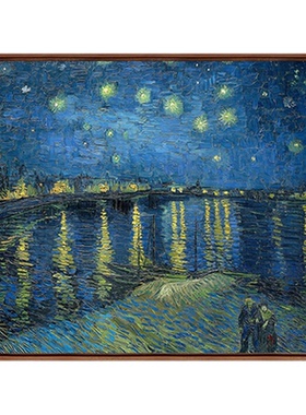 梵高-罗纳河畔的星夜客厅装饰画