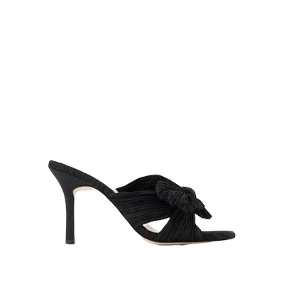 Loeffler Randall Claudia 黑色织物高跟凉鞋