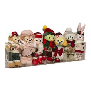 迪士尼挂件收纳盒墙上娃娃公仔小摆件陈列架透明亚克力玩偶展示架