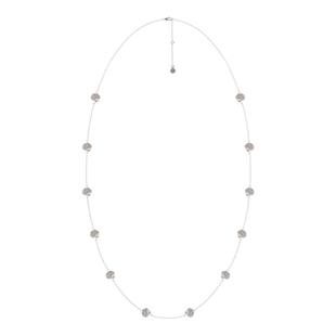 [张杰同款]OINICIO初印茴鱼系列喷砂纯银小鱼鳞毛衣链轻奢项链女