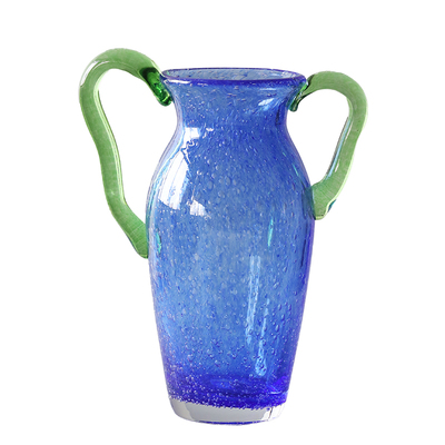 中古玻璃花瓶轻奢高级感摆件客厅插花新家水培插花复古风客厅创意