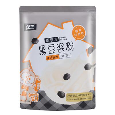 龙王原味速溶黑豆浆粉周享装210g