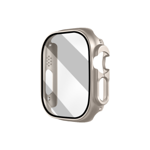 适用applewatchUltra手表iwatch10保护壳套49mm苹果表壳膜一体S10贴膜表带新款透明全包钢化防刮防摔全屏覆盖