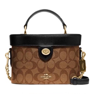 COACH/蔻驰Kay小号女士老花单肩链条手提包斜挎盒子包78277