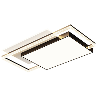 客厅主灯简约现代大气2025年新款奶油风中古风客厅卧室全屋灯具