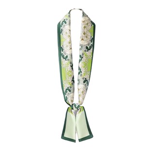 春夏季小丝巾女韩版长条百搭装饰保暖仿真丝碎花领巾送老师礼物