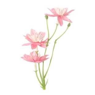 仿真3杈小荷花 家居背景墙DIY装饰头饰簪花花环 花墙布景仿真配件