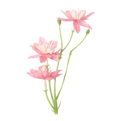 仿真3杈小荷花花墙布景仿真配件