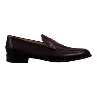 TOD'S官方男士做旧横条乐福鞋复古小皮鞋单鞋男鞋